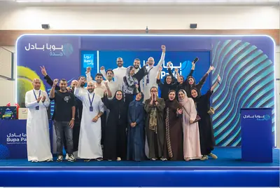 Bupa Arabia padel tournament in Jeddah with teams competing on court
